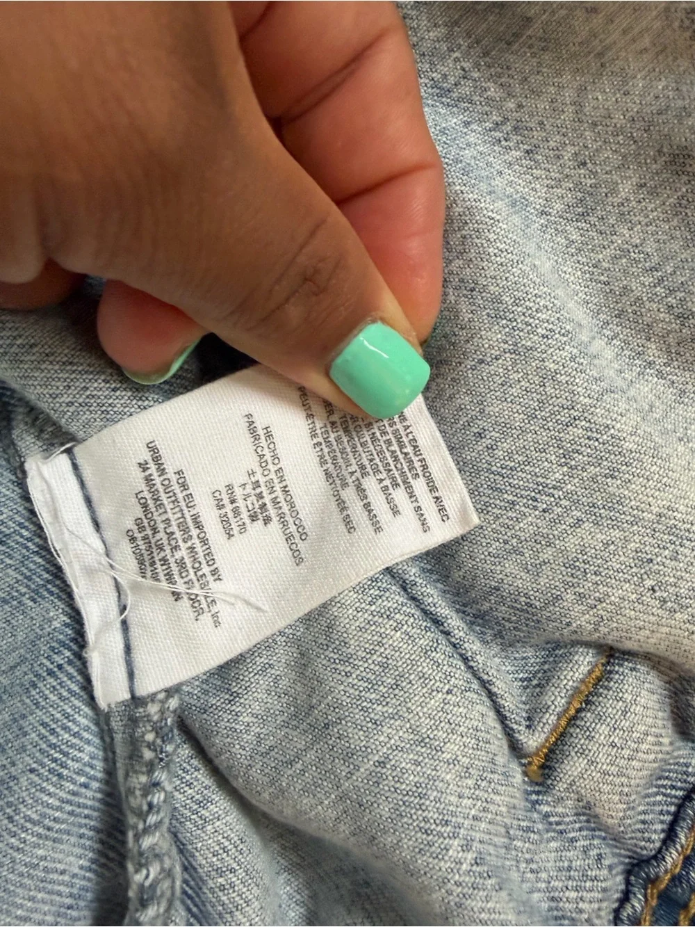 Free People Light Wash Distressed Jean Jacket - Picture 6 of 16
